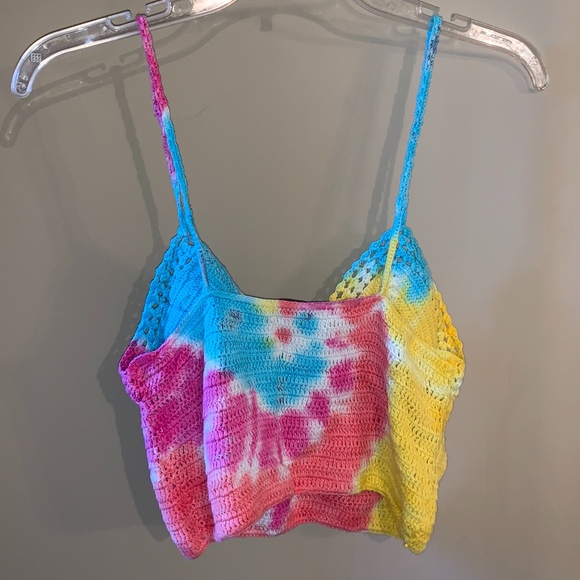 Tie Dye Knit Crop Top - Picture 2 of 3